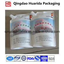 Plastic Aluminum Foil Spout Bag for Oil / Water / Detergent / Liquid